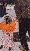 Edouard Vuillard, Orange girl clothes